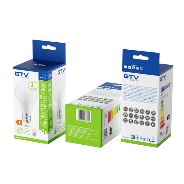 LED Bulb E27, A60, 10 W, 810 lm, 4000K, AC220-240V, 200°, with microwave and twilight sensor image 2