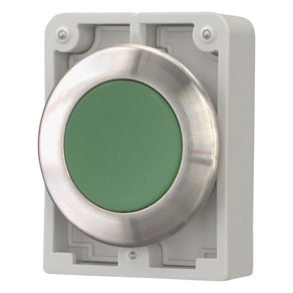 M30I-FDR-G Pushbutton, RMQ-Titan, flat, maintained, green, blank, Front ring stainless steel image 5