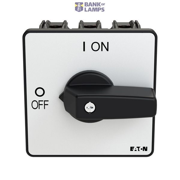 P3 On-off switch, 80 A,Flush mounting, 3 pole, Form E, Black, Short th image 6