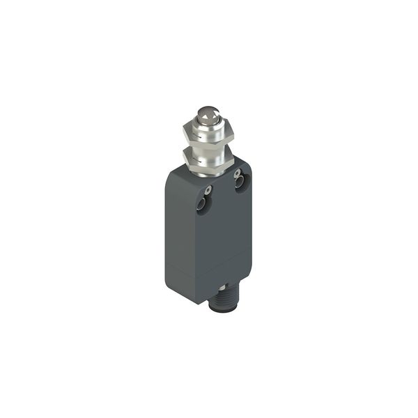 Modular prewired switch with plunger with M12 threaded bearing image 1