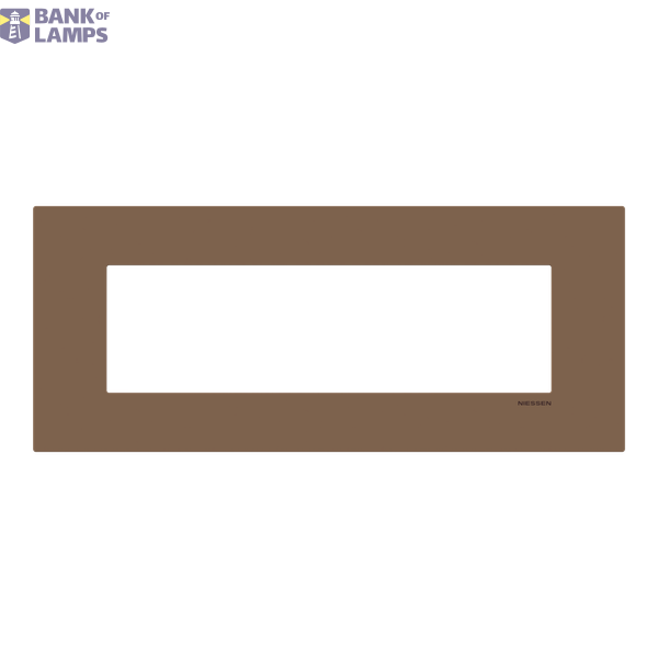 Frame - 1-gang / 7-modules - Niessen logo - Noble - Mocha image 1