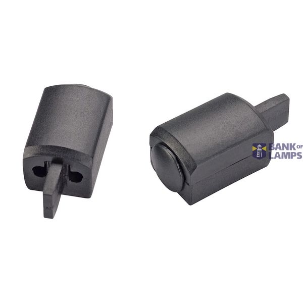 APOLLO end cap, black, 2 pieces, max. 25A image 1