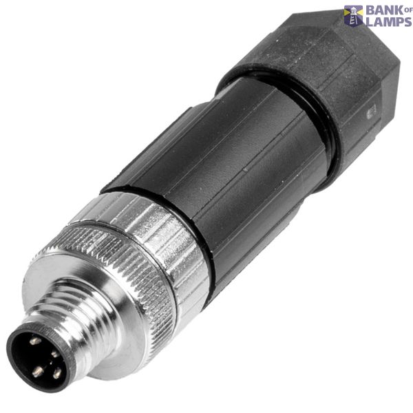 Round plug (field customisable), M8, A, PUSH IN, Number of poles: 4, I image 1