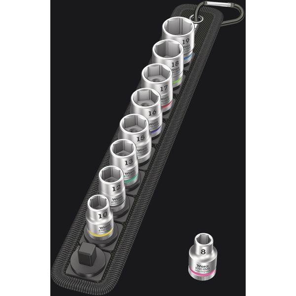 Belt B 4 Zyklop Doppen set, met 3/8&quot; -aandrijving, 9-delig image 2