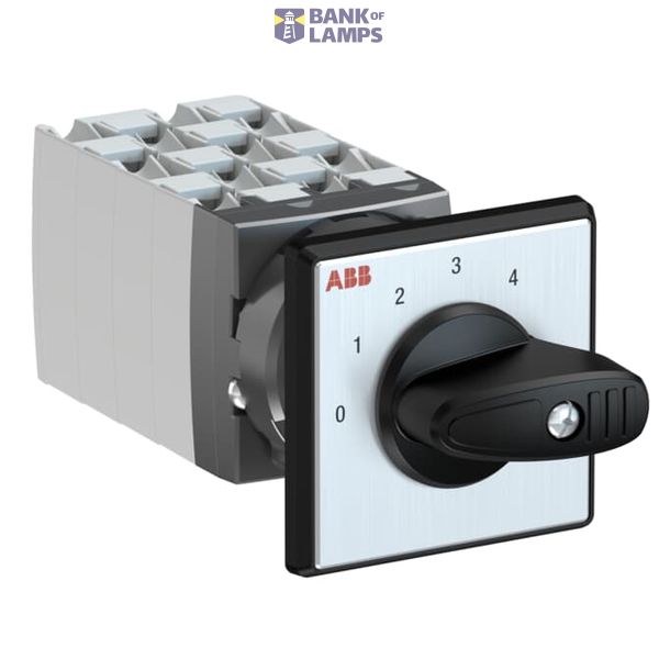 Cam switch OC25G08PNBN00NSO42 1SCA126590R1001 25A/2P 0-1-2-3-4 lever, front plate image 1