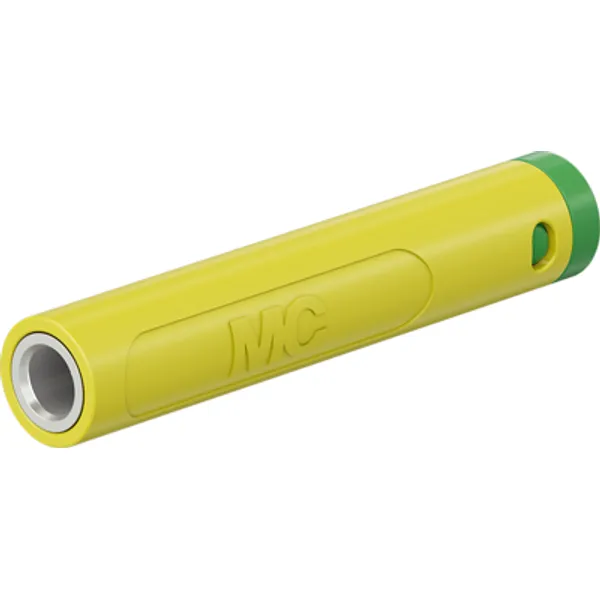 4 mm socket, crimp connection, 2.5 mm², mounting Ø 8 mm, green, 64.2064-25 image 1