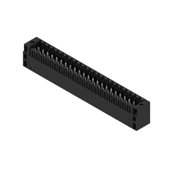 PCB plug-in connector, male header, Flange, THT solder connection, 3.50 mm, Number of poles: 46, 180°, Solder pin length (l): 3.5 mm, tinned, black, Box image 2
