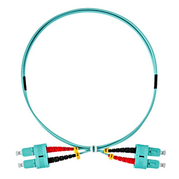 FO Patchcord Duplex SC/UPC - SC/UPC, 50/125æm OM3,  0.5m image 1