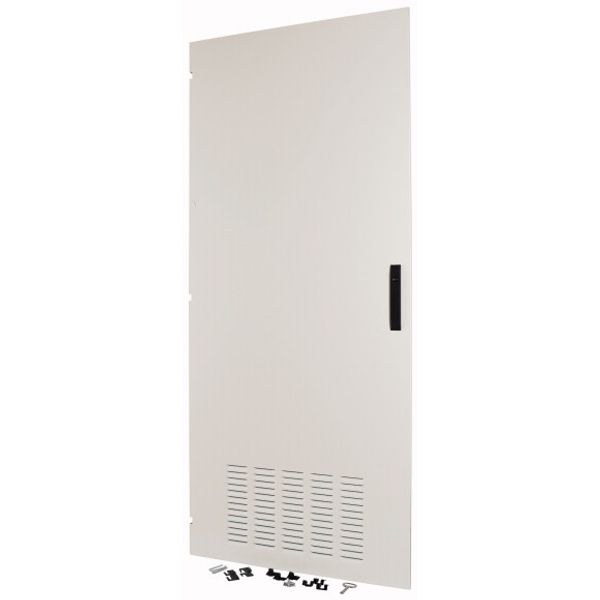 XLSD4L183 Section door, ventilated IP42, hinges left, HxW = 1800 x 300mm, grey image 1