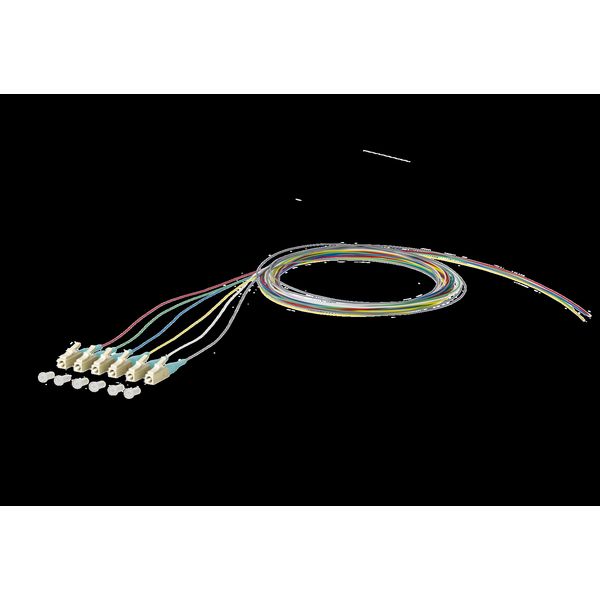 OpDAT pigtail LC-PC, OM3, 6 colors image 2