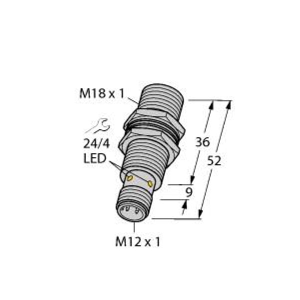 Inductive Sensor   BI5U-MT18-AN6X-H1141 image 1