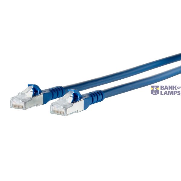 Patch cord Cat.6A AWG 26 0.25 m blue image 1