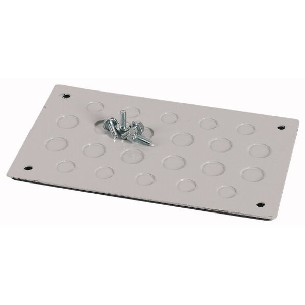 F3A-XP-M20/16 Flange plate,  IP66, metal, 12xM20 + 10xM16 image 2