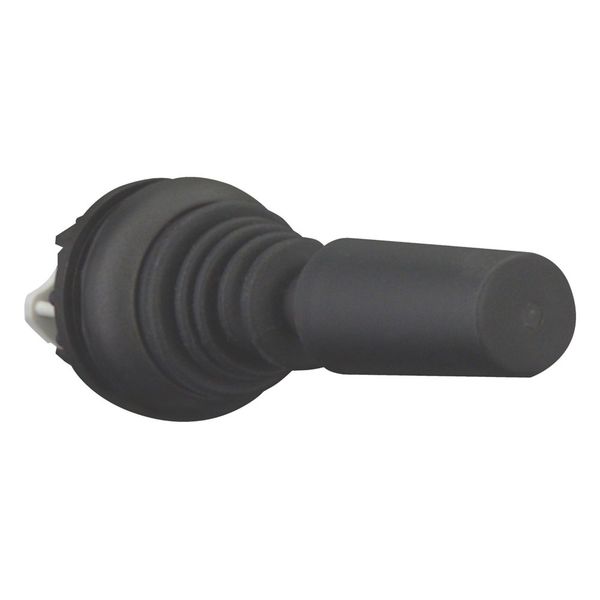 M22S-WJ2V Joystick, with one operating point per operating direction, With plastic shaft, 2 positions, Bezel: black, momentary, Vertical image 12