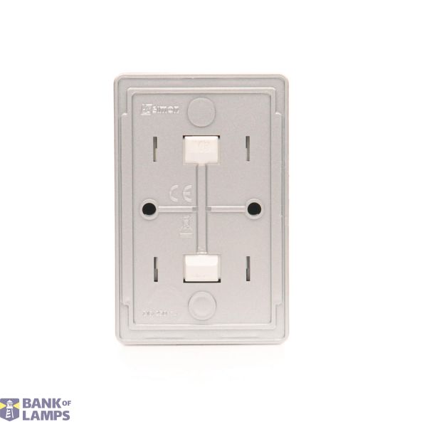 Interdediate switch with LED indicator light, (module), 10AX, quick connection, cream white/electro white image 1