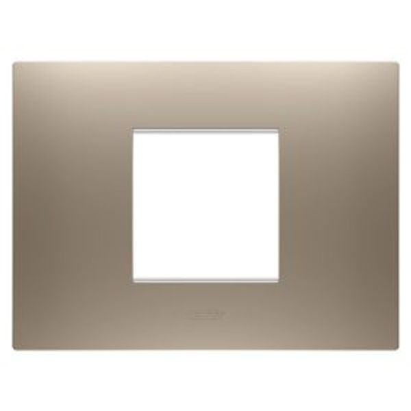 EGO PLATE - IN PAINTED TECHNOPOLYMER - 2 MODULES - LIGHT BRONZE - CHORUSMART image 1