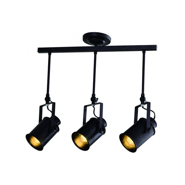 Ceiling fixture DEMIR 3,4014,AC220-240V,50/60Hz,3*E27, IP20, triple, black image 1