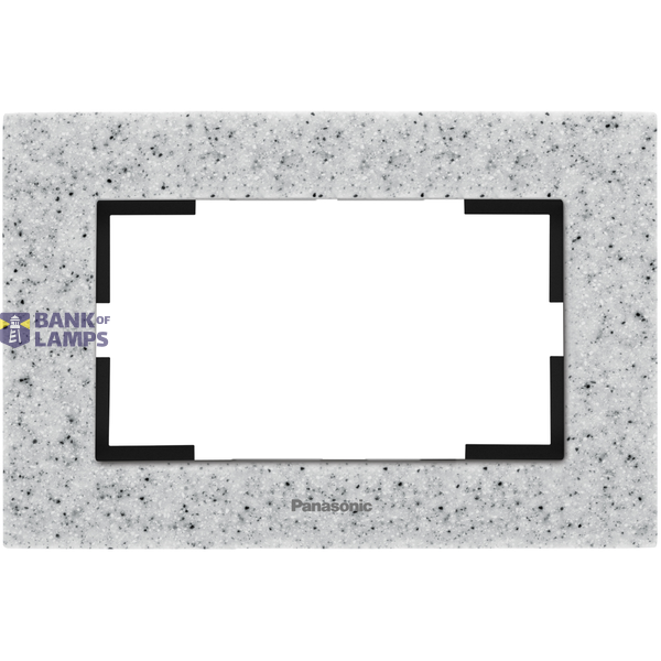 Karre Plus Accessory Corian - Dusk Two Gang Flush Mounted Frame image 1