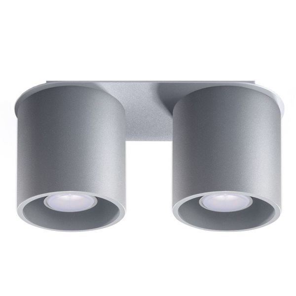 SPOT ORBIS 2 GREY GU10 2X40W IP20 image 1