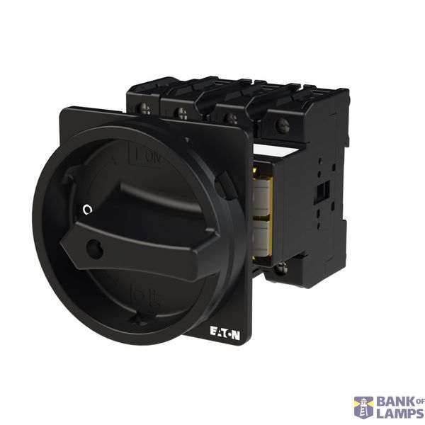 P3 Main switch, 80 A,Rear mounting, 4 pole, Form V/SVB, Black, Door co image 2