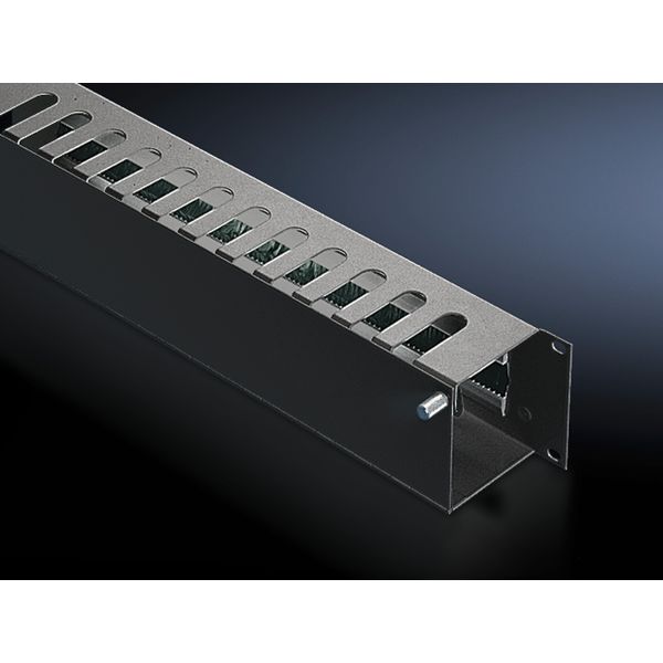 DK Cable management panel, 2 U, with front flap image 2