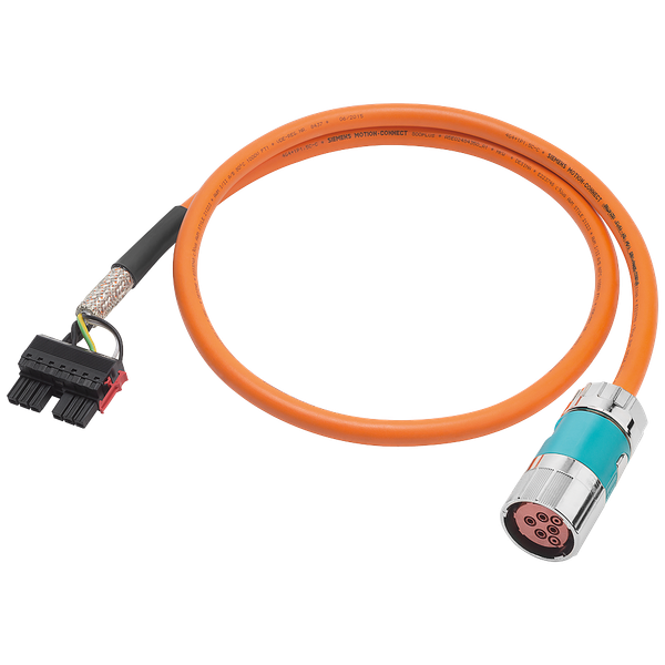Power cable pre-assembled TYPE 6FX5002-5CS46 4X4 C CONNECTOR FULL THREAD...6FX5002-5CS46-1AF0 image 1