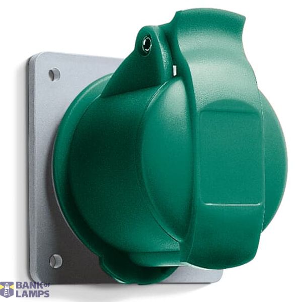 Industrial socket outlets for panel mounting, 3P+E, 16 A, >50 V image 1