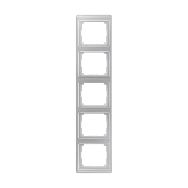 cover frame SL500 silver 5-fold vert. image 2