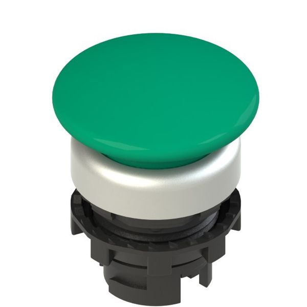 Spring-return green mushroom pushbutton image 1