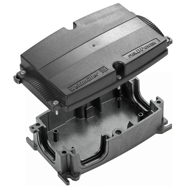 FieldPower® enclosures, 181 mm, 104 mm, 67 mm, IP65, in complete state,  glass-fibre reinforced polycarbonate, black image 1