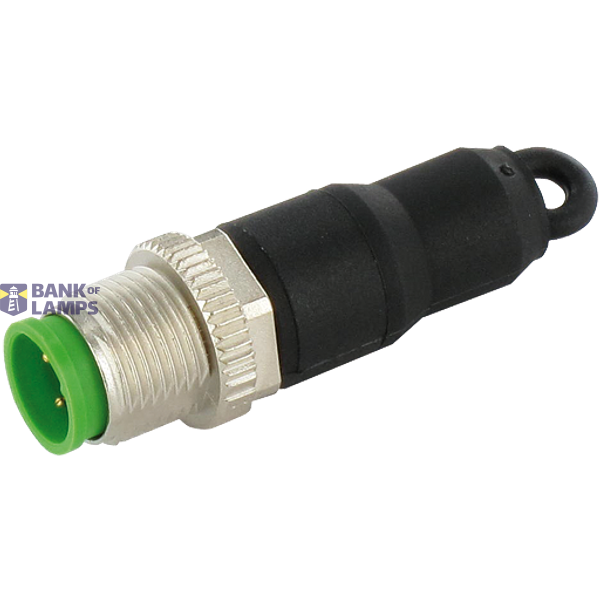 M12 female 0° A-cod. Push-Lock 4-pol., 0.14 - 0.75mm², 4 - 8mm image 2