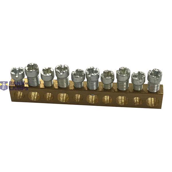 PRACTIBOX S 15 HOLES BRASS TERMINAL BLOCKS FOR SUPPORT image 2
