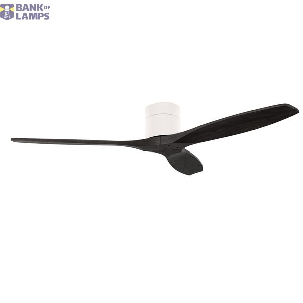 Fan Stem Evo ø1220mm Tube White with Black Blades Black LED image 1