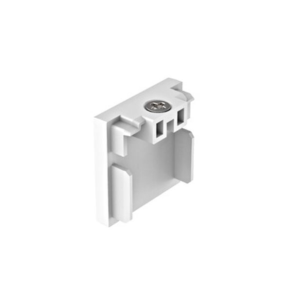 48V SLIM TRACK ENDCAP 2 PCS WHITE image 1