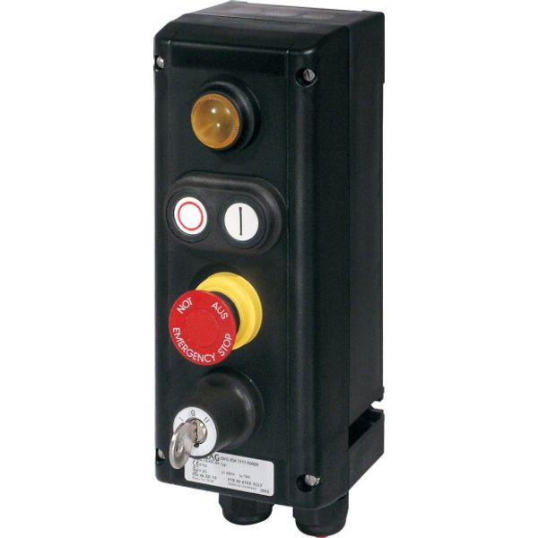 T0-1-8214/I1 Changeoverswitches, T0, 20 A, surface mounting, 1 contact unit(s), Contacts: 2, 45 °, momentary, With 0 (Off) position, with spring-return from both d image 536