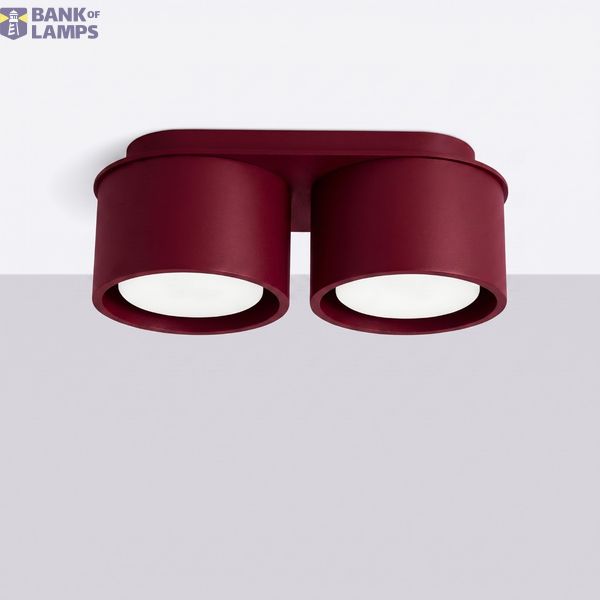 Ceiling lamp MODO 2 burgundy Gx53 image 4