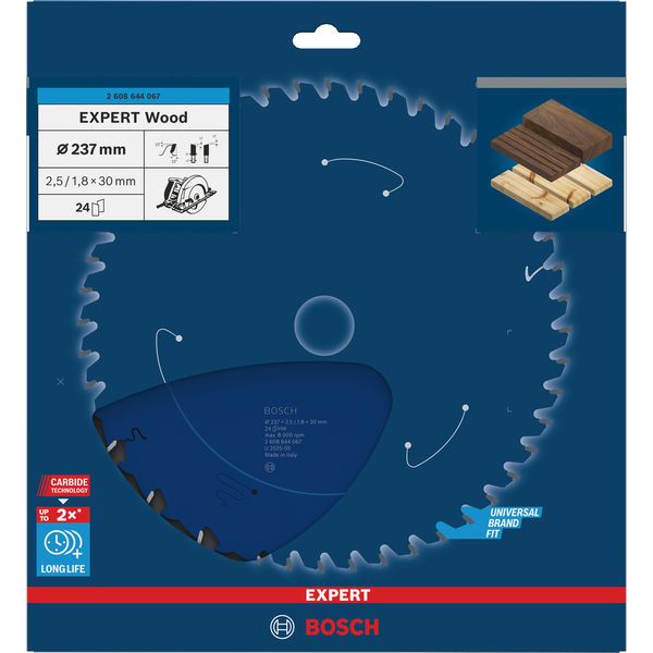 Circular saw blade Expert for Wood 237 x 30 x 2,5 mm, 24 image 2