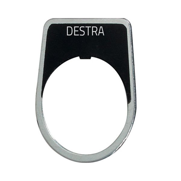 Legend plate "DESTRA" image 1