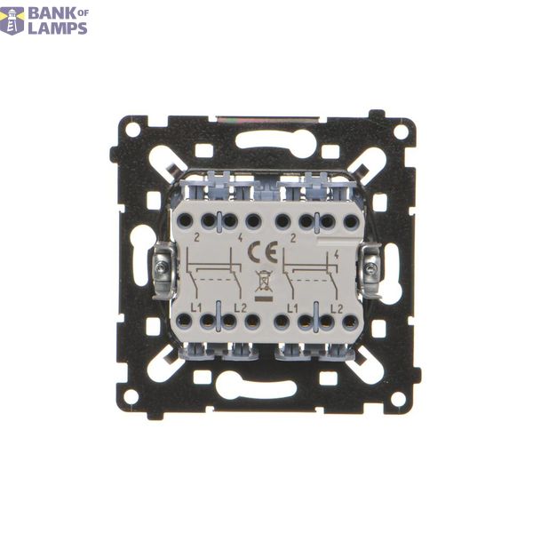 Double rockers for mechanism serie 75, white image 1