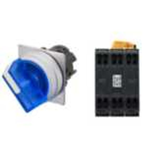 Selector A22NW Ã˜22, 2 position, Lighted, bezel brushed metal, MANUAL, A2245514R image 1