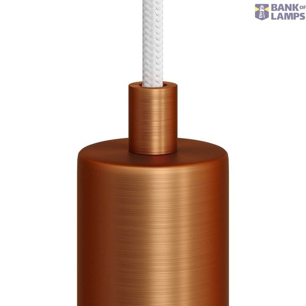 Cylindrical metal cable clamp complete with rod, nut and washer - 2 pieces image 2