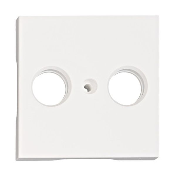 TV cover for HSBK, antenna box, 2-hole, white image 1