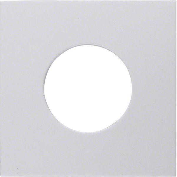 Centre plate for push-button/pilot lamp E10, S.1/B.3/B.7, p. white glo image 3