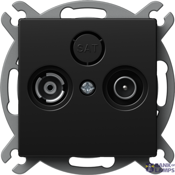 SOCKET TV-R END-LINE 1dB BK XO 4417206 image 1