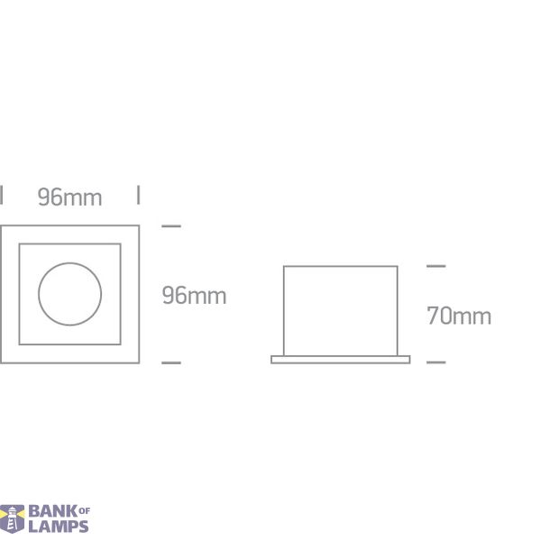 BLACK ADJUSTABLE GU10 10W DARK LIGHT image 2