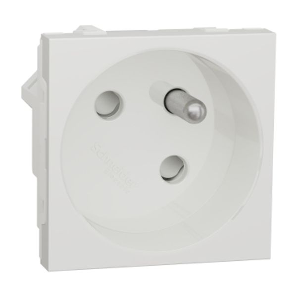 French SO 2P+E 45є 16A 4TxP screwless image 2