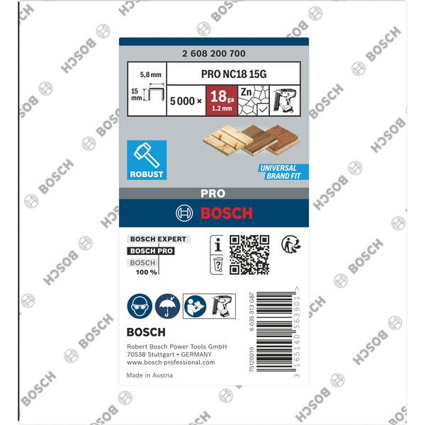 Staple TK40 15G 1.2 mm, 15 mm, galvanised image 1