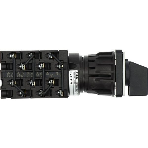 T0-6-8476/EZ Step switches, T0, 20 A, centre mounting, 6 contact unit(s), Contacts: 12, 45 °, maintained, Without 0 (Off) position, 1-3, Design number 8476 image 9