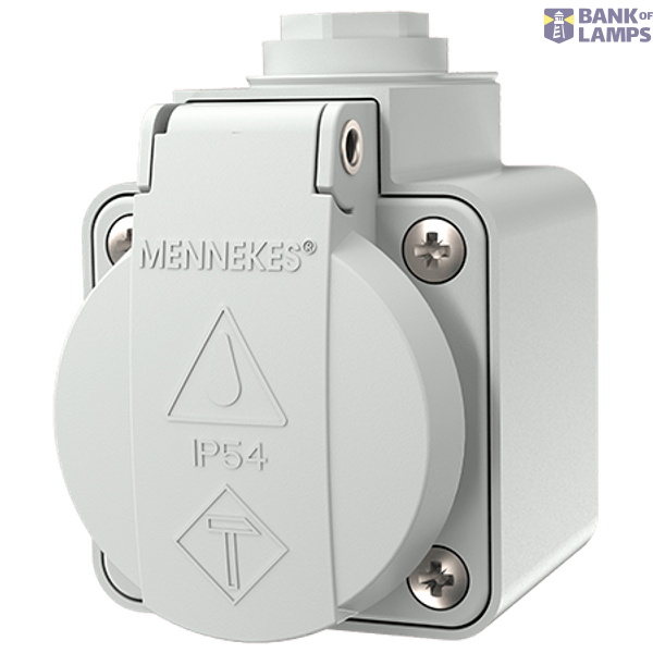 Wall mount. rec. 16A2p+PE IP44 image 1