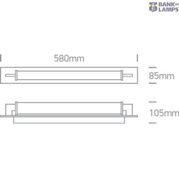 BRUSHED CHROME LED CW 18W IP44 230V image 2
